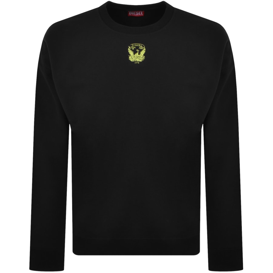 Diesel S Ginn T1 Logo Sweatshirt Black | Mainline Menswear x